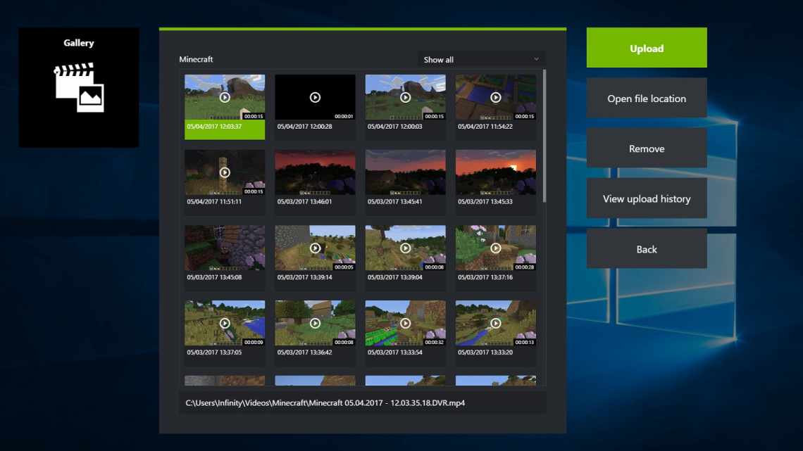 GeForce Experience 3.20.1.57 для Windows 10 64 Bit